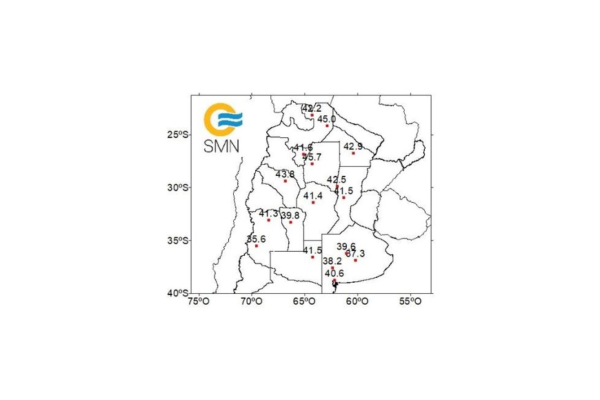 Localidades que superaron su récord de temperatura máxima diaria más alta
