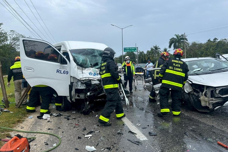 El accidente ocurrió en la ruta que une Tulum y Playa del Carmen. 