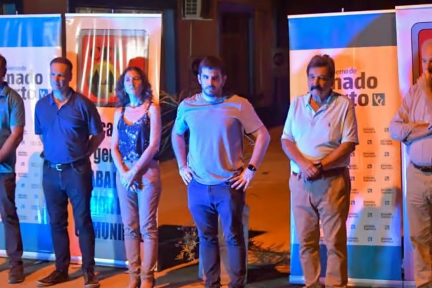 Kovacevich, Enrico, Di Gregorio, Chiarella, Corradini y Aznar, durante el acto.