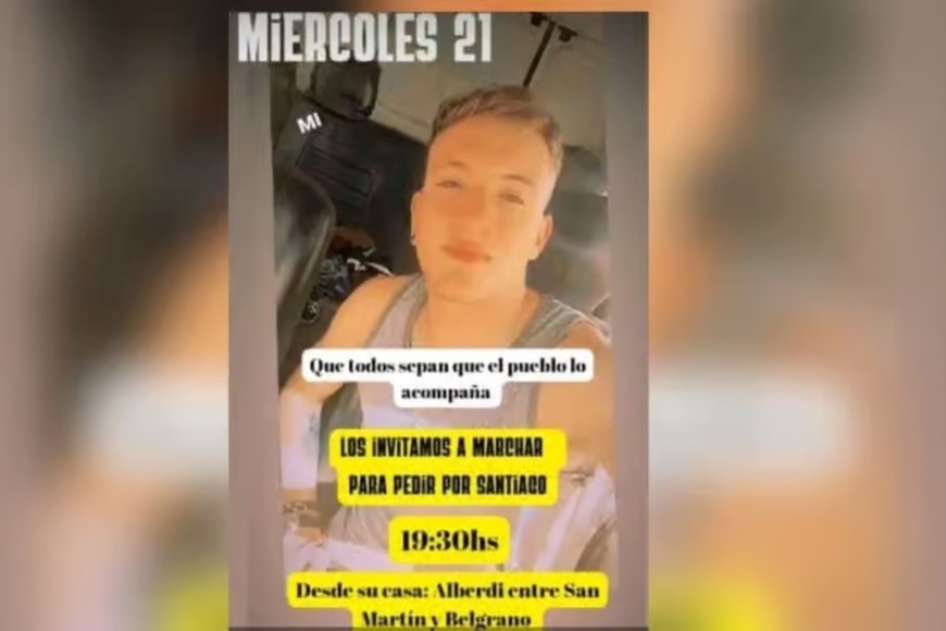 La publicación realizada donde convocan a la marcha.