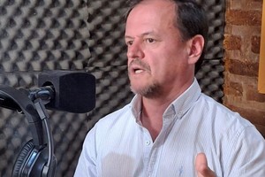 Sergio Aladio, Secretario General D el Sindicato de Camioneros de la Provincia de Santa Fe.