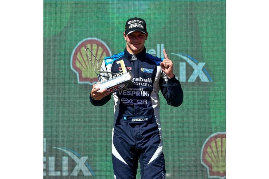 Scialchi debutó con victoria en la categoría, de la mano del Maquin Parts venadense. Crédito: ACTC