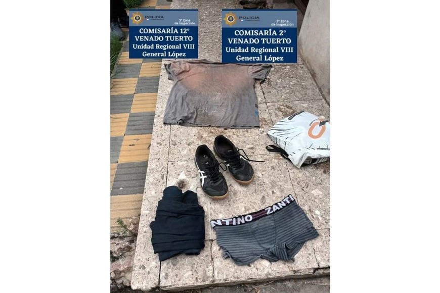 Las prendas secuestradas. Crédito: Relaciones Policiales.