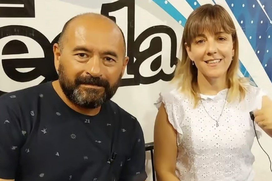 Daniel Guzmán, director del IES N° 7, y Silvana Delgado, jefa de la Carrera de Ciencias de la Educación.