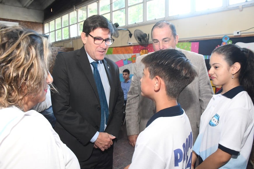 José Goity junto a Juan Pablo Poletti, intendente de la ciudad de Santa Fe. Crédito: Flavio Raina