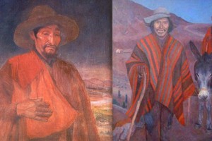 Dos obras emblemáticas del pintor Terry: “Tilcara” y “Juancito en Tilcara”. Foto: Ministerio de Hacienda / Museo Terry