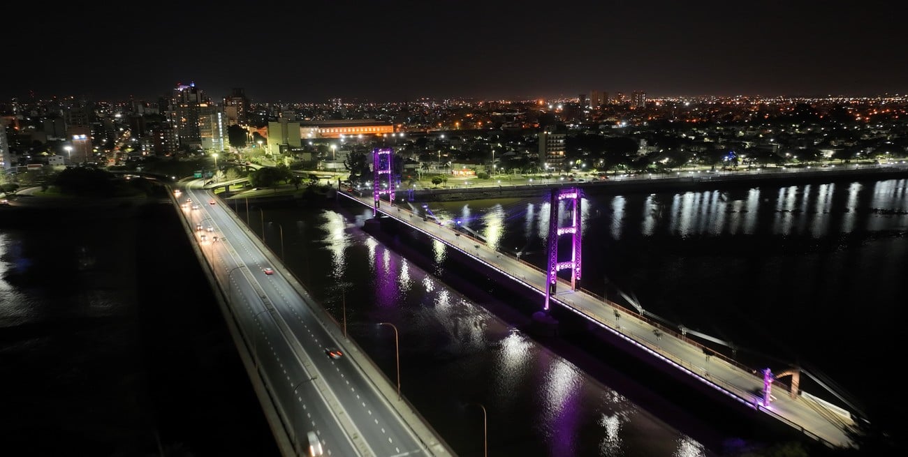 Robaron cables del Puente Colgante y se verá afectada la iluminación