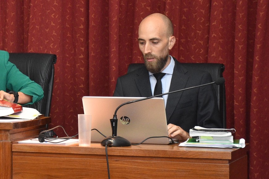 Presidió la audiencia imputativa el juez penal Pablo Spekuljak. Crédito: Archivo/Flavio Raina.