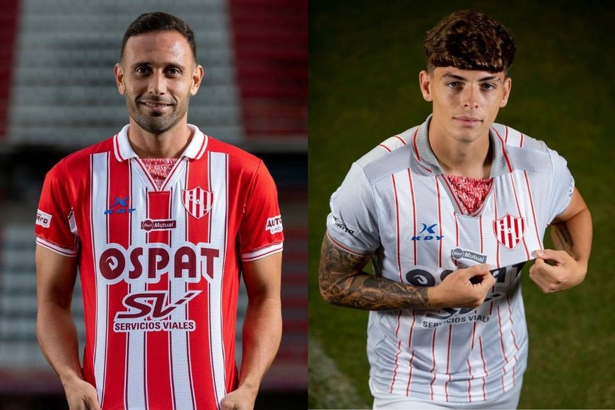 Las nuevas camisetas titular y suplente de Unión. Crédito: Prensa Unión