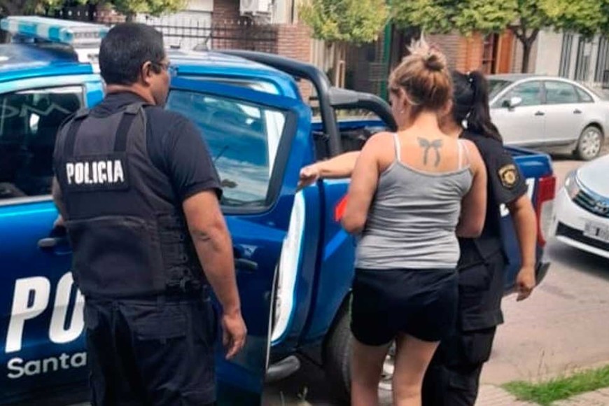 El momento de la detención.