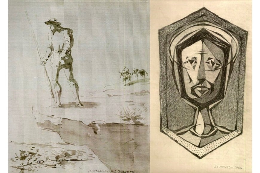 José Planas Casas: “El Quijote” y “El Mesías” dos muestras de su talento para el dibujo.