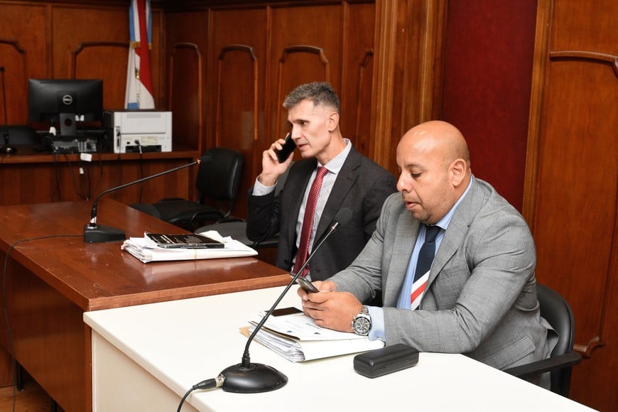 Los fiscales Marcelo Nessier y Alejandro Benítez representaron al MPA durante el juicio. Crédito: Guillermo Di Salvatore.