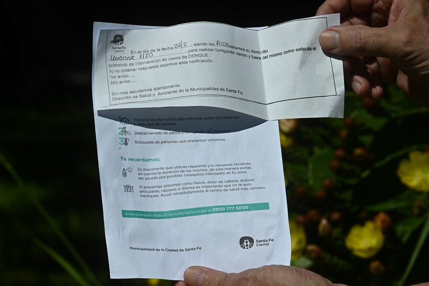 En la zona de Guadalupe donde los vecinos se quejaron por los yuyos altos hay casos de dengue. Foto: Mauricio Garín.