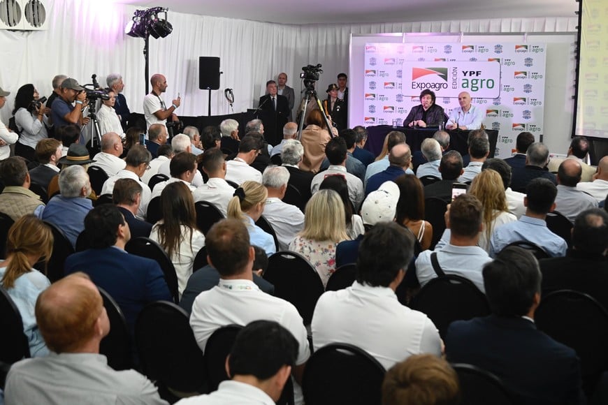 El presidente estuvo junto al diputado Espert. Crédito: Marcelo Manera