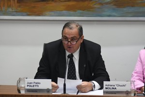 Juan Pablo Poletti este miércoles en el Concejo municipal. Crédito: Flavio Raina