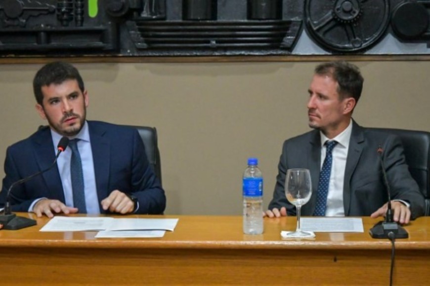 Chiarella, junto al Presidente del Concejo venadense, Juan Ignacio Pellegrini.