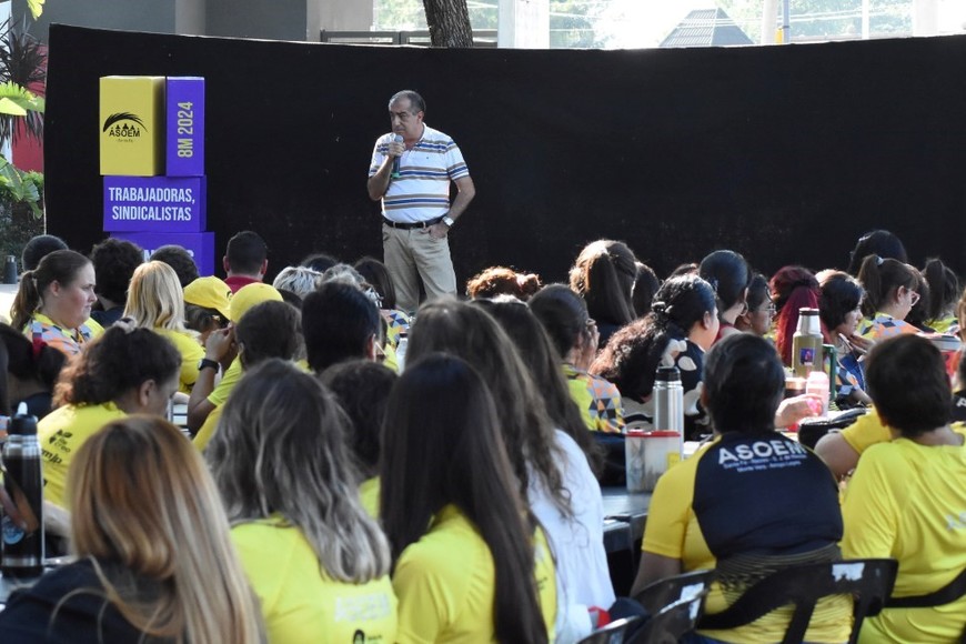 El secretario General de la ASOEM Juan R. Medina estuvo presente en la jornada.