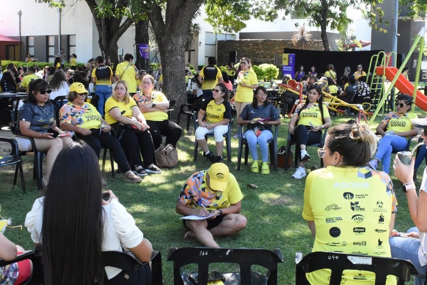 Parte de lo que fue la jornada de lucha.