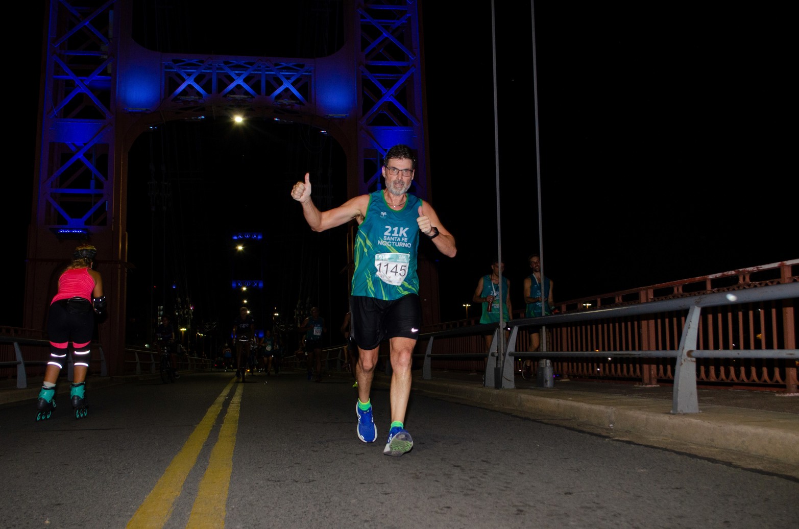 Maratón en la noche santafesina