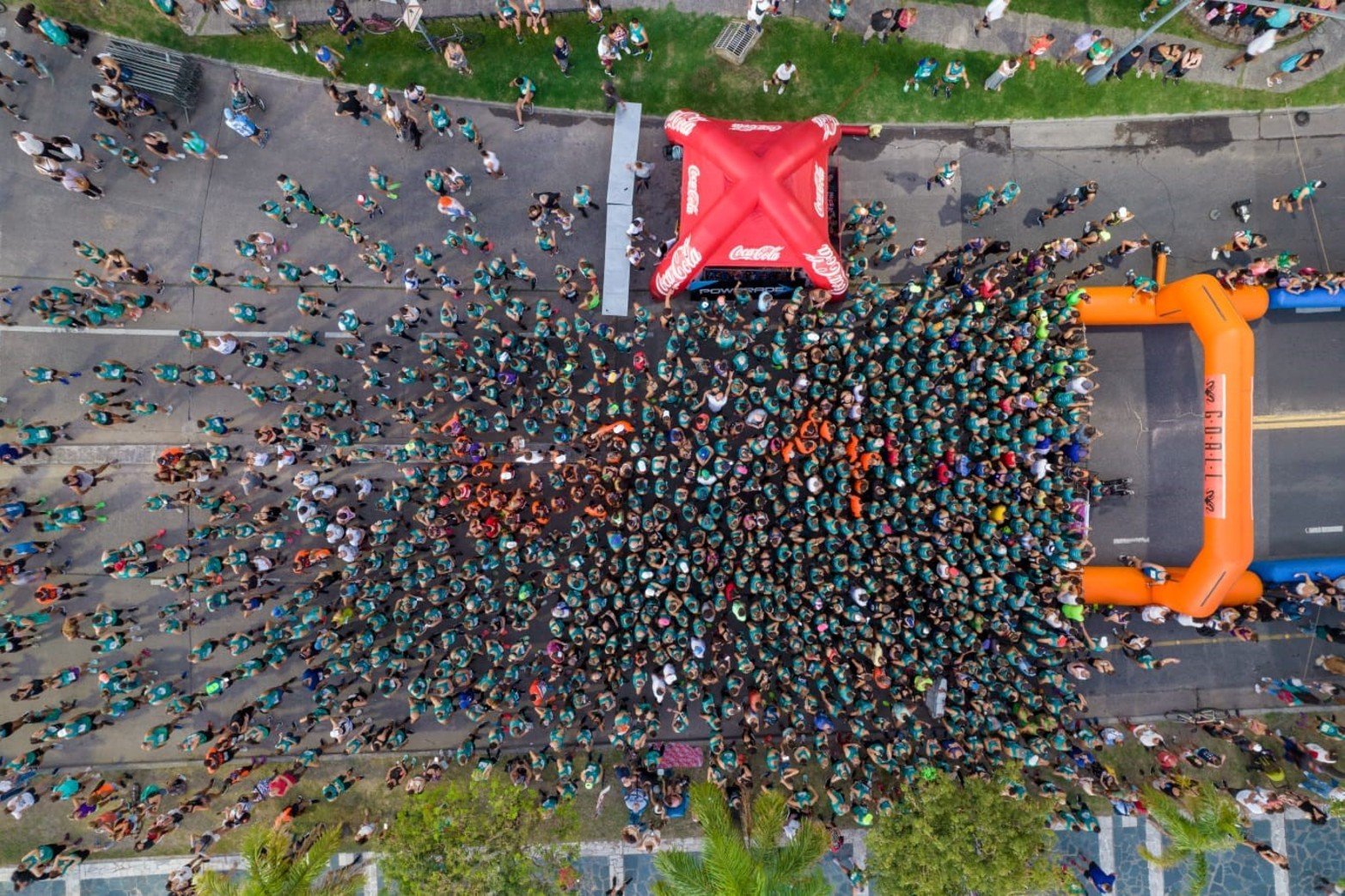 Maratón en la noche santafesina