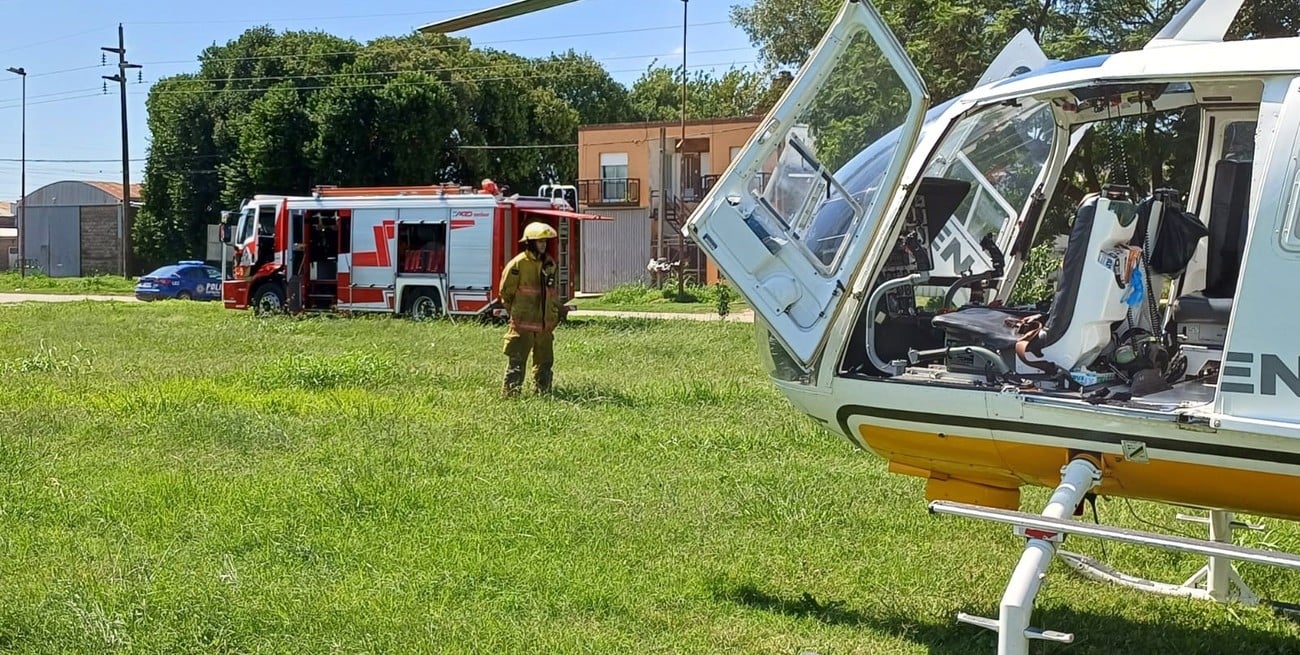 Un joven de Arequito sufrió un grave accidente en Ruta 92
