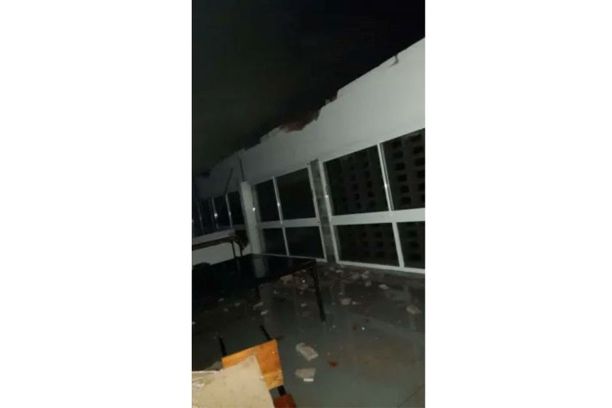 También se registró la caída de árboles y granizo de gran tamaño