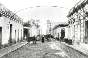 Calle comercio a fines del siglo XIX.