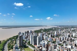 La ciudad de Rosario desde el aire. Crédito: Fernando Nicola