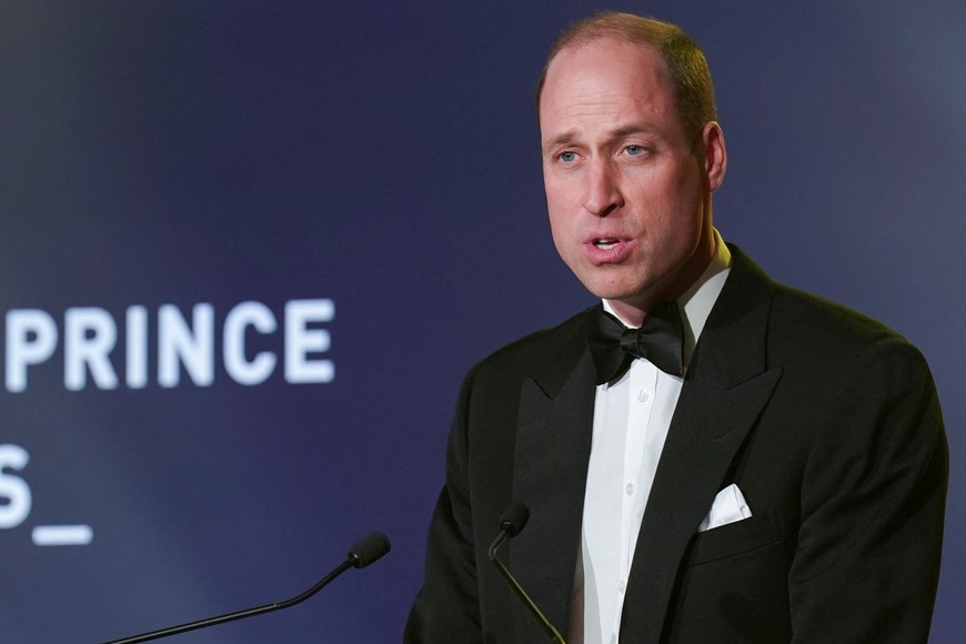 Britain's Prince William delivers a speech as he attends the Diana Legacy Awards at the Science Museum in London, Britain, March 14, 2024. Arthur Edwards/Pool via REUTERS