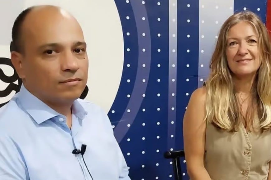 El presidente del Centro Regional, junto a la secretaria Marcela De las Heras, detallaron el caso. Foto: Gentileza