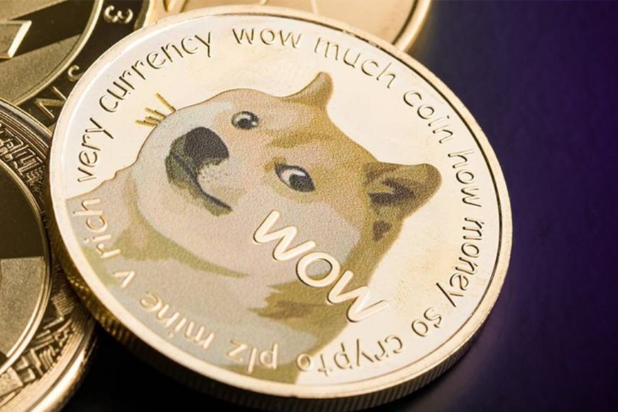 La representación de Dogecoin (DOGE).