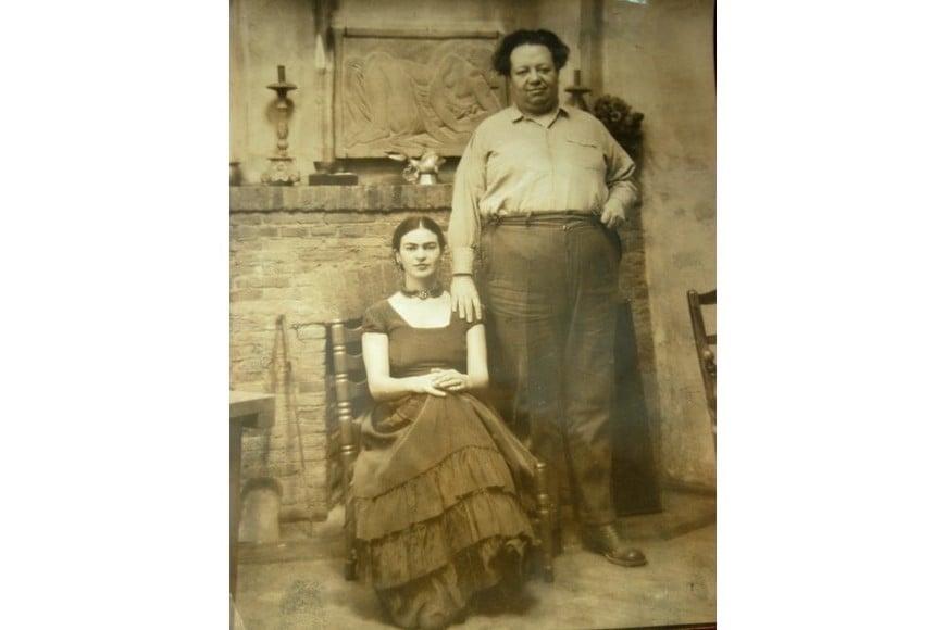 Rivera con Frida Kahlo. Foto: Archivo / EFE