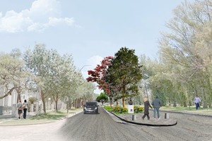 El equipo técnico ya tiene un primer boceto (el que se observa en la imagen) de cómo quedaría conformado el boulevard.