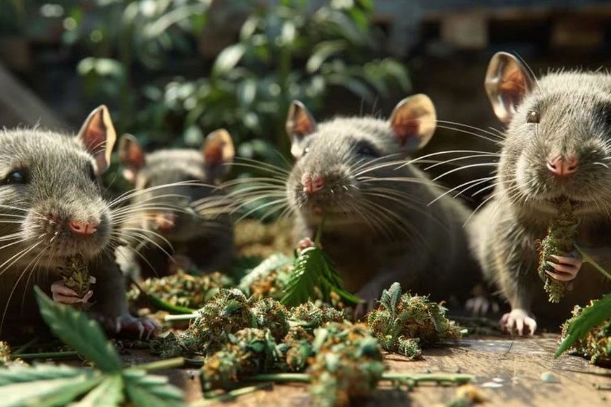 Ratas fueron sorprendidas en las inmediaciones del Departamento de Policía de Nuevo Orleans