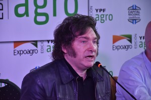 Javier Milei en Expoagro. Archivo El Litoral