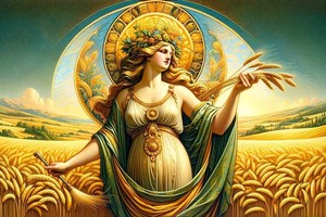 Deméter es la hermosa de larga cabellera rubia, como los trigales que protege, poderosa diosa del Olimpo, la que fecunda los campos, la que cuida las cosechas, protectora del matrimonio y de los nacimientos. Foto: Gentileza