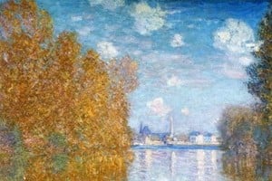 Fragmento de “Efecto de otoño en Argenteuil” de Claude Monet. Foto: Courtauld Gallery Londres
