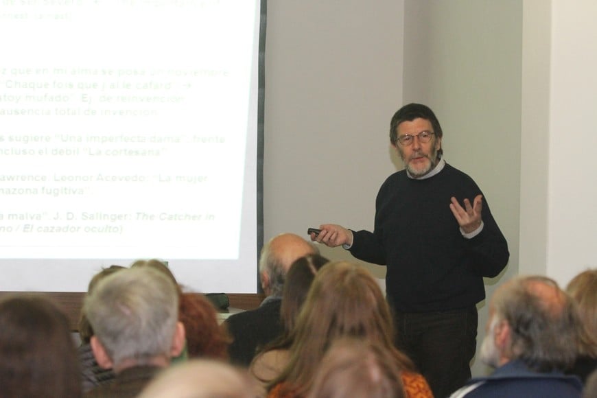 El profesor del Curso, Silvio Cornú Crédito: Manuel Fabatía