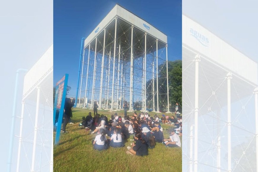 Alumnos de 3° grado de la Escuela N°6 “Mariano Moreno” visitaron Aguas Santafesinas. Foto: Gentileza