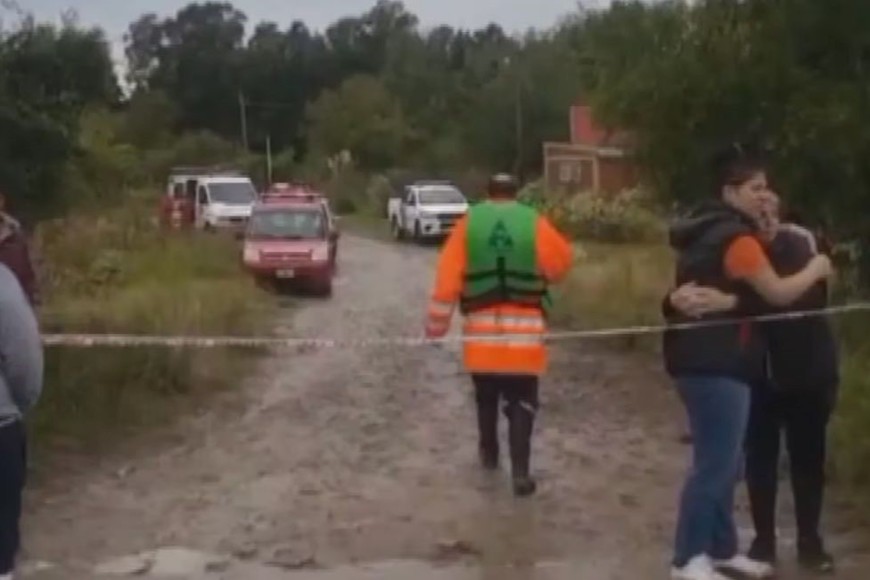 Personal del Comando de Patrullas de San Martín se entrevistó con Mabel, la madre de uno de los chicos.