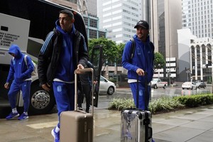 El plantel ya llegó a Los Angeles. Crédito: Selección Argentina