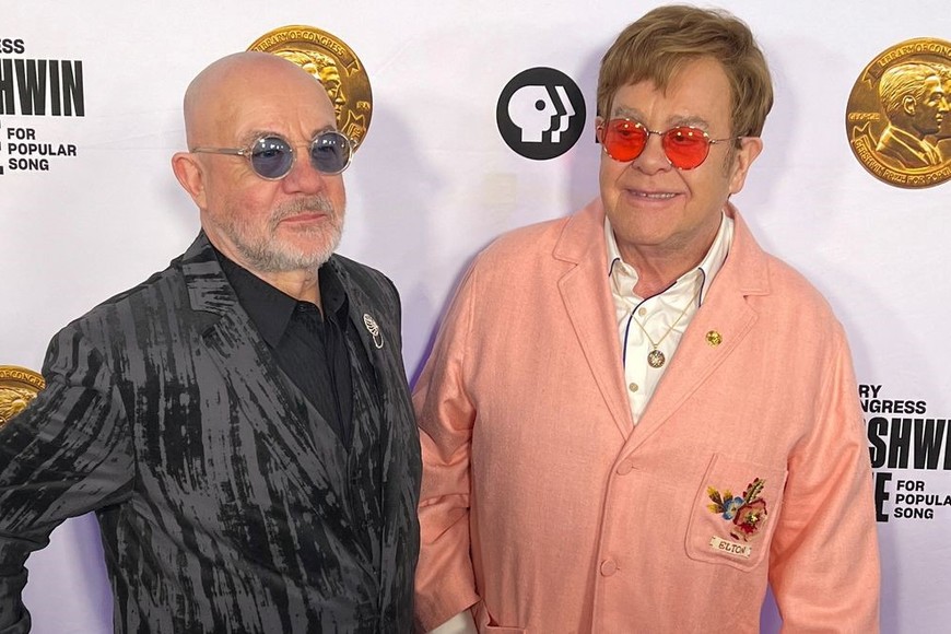 Taupin con Elton John. Foto: Reuters