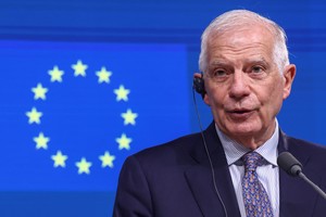 Josep Borrell, Alto representante de la Unión Europea para Asuntos Exteriores y Política de Seguridad, el pasado 20 de marzo en el Consejo Europeo. Crédito: Yves Herman/Reuters