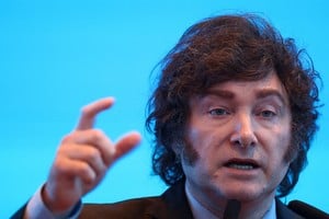 Milei dio el discurso de cierre del Foro de Economistas Latinoamericanos. Crédito: Reuters/Agustin Marcarian