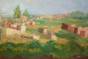 “Arrabal”, óleo sobre tela de Manuel Eichelbaum.  Foto: Arte de la Argentina