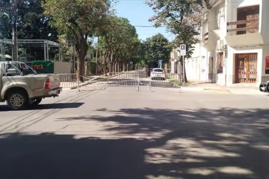 El tránsito estuvo cortado en la intersección de Chacabuco y Castelli.