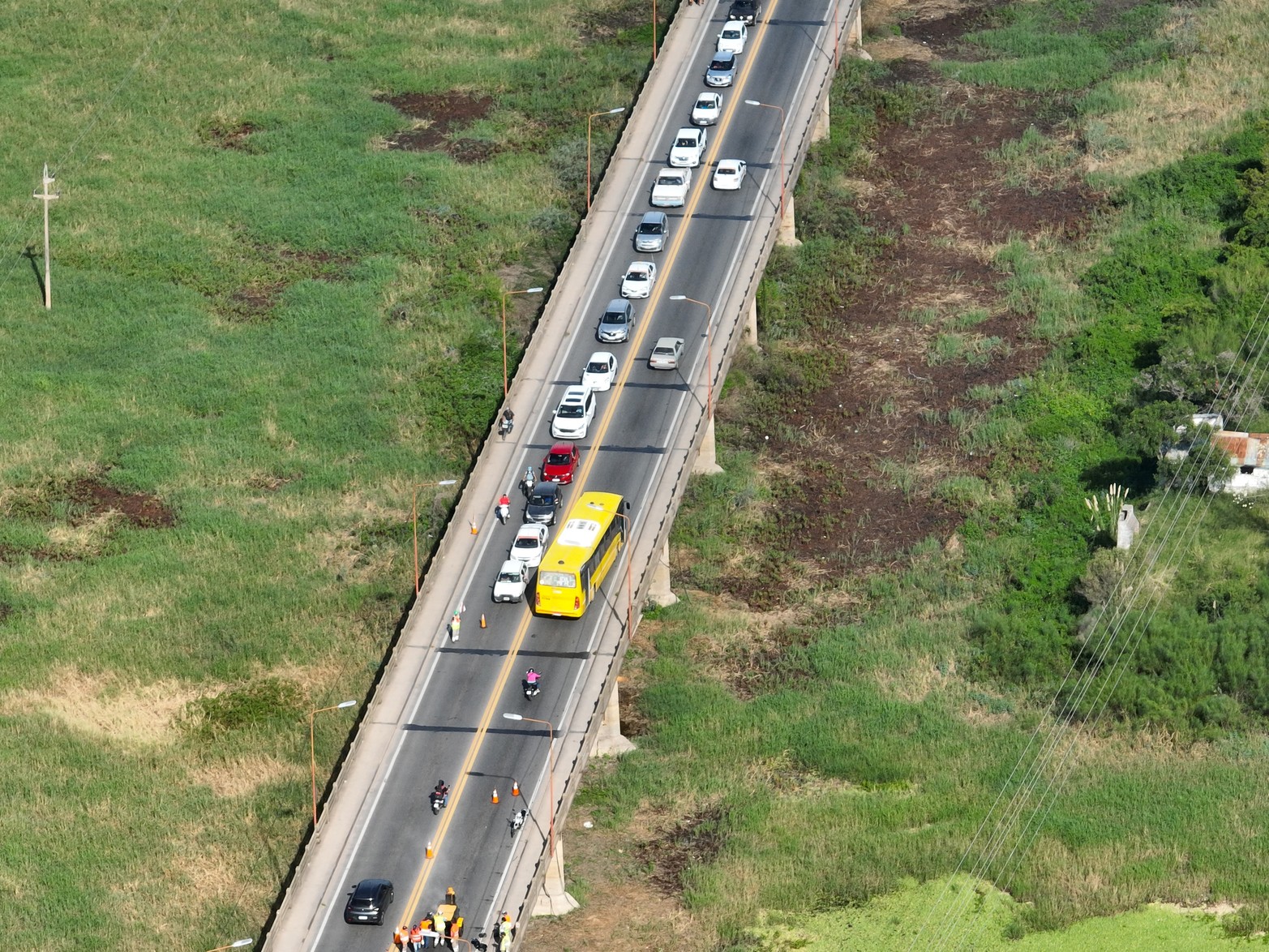 Arreglos en el Puente Carretero.