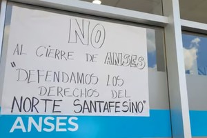 El norte santafesino resiste el cierre de oficinas de Anses.