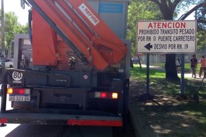 Intervención sobre el Puente Carretero. Crédito: Vialidad Nacional
