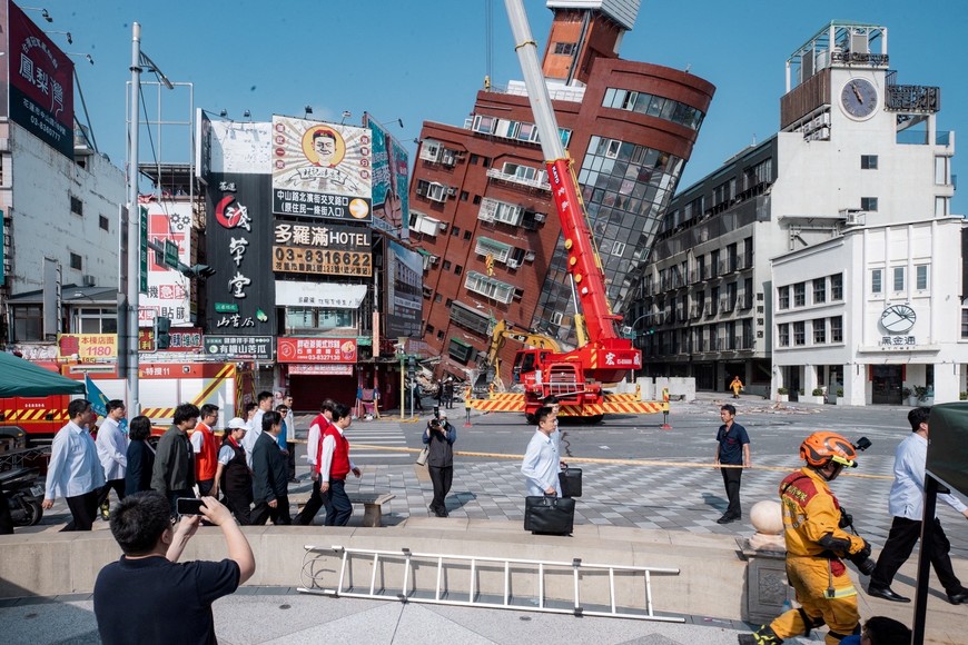 Las fotos que deja el terremoto en Taiwán 
